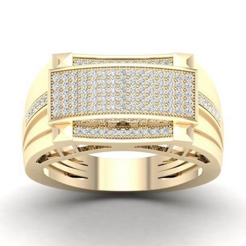 10K 0.33CT D-MENS MICROPAVE RINGS