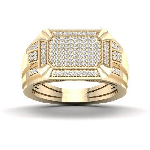 10K 0.33CT D-MENS MICROPAVE RINGS