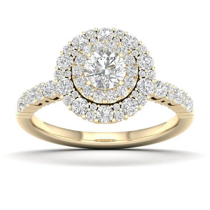 14K 1.33CT D-CERTIFIED RING