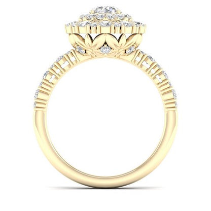 14K 1.33CT D-CERTIFIED RING