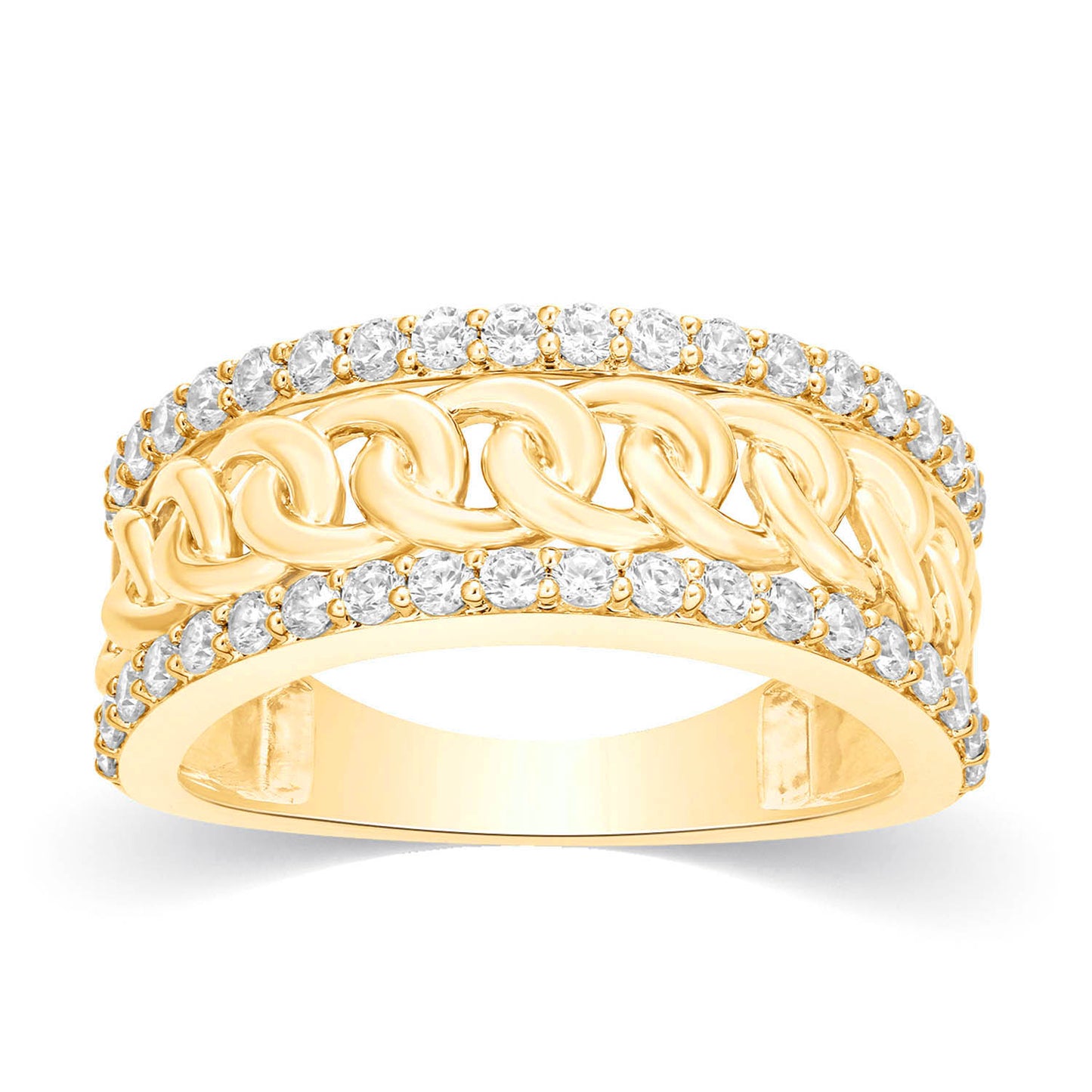 10K 0.96-1.02CT D-MENS BANDS