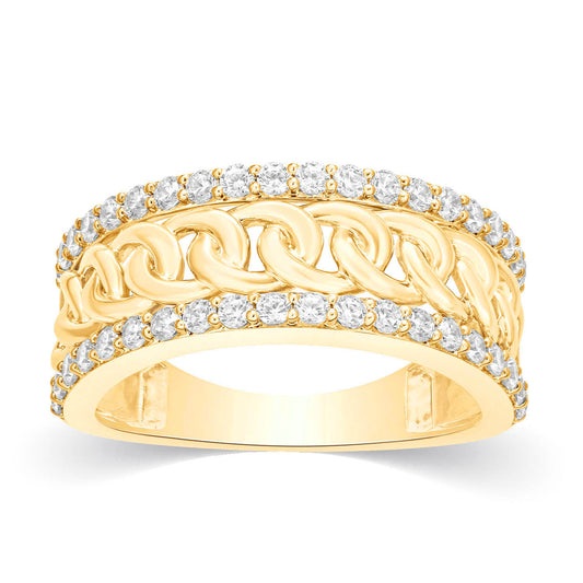 10K 0.96-1.02CT D-MENS BANDS