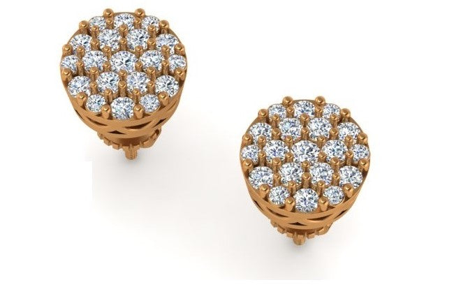 10K 0.82-0.88CT D-EARRING