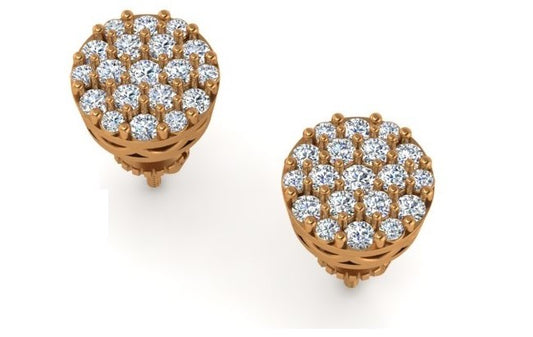 10K 0.82-0.88CT D-EARRING