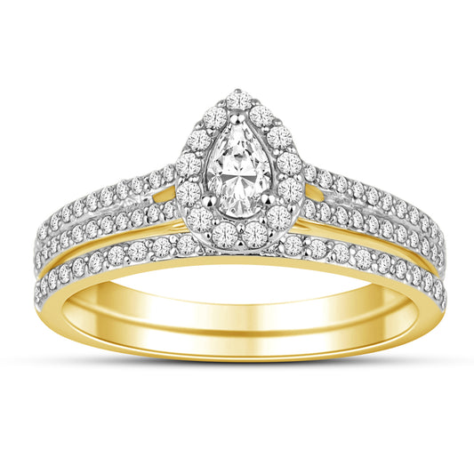 10KT 0.50CT D-LADIES RING (ONE BAND)