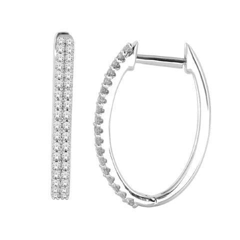 10K 0.33CT D-EARRING HOOPS