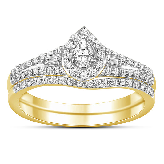 SPL PRICE 14KT 0.50CT D-LADIES RING BAGUETTES  (ONE BAND)