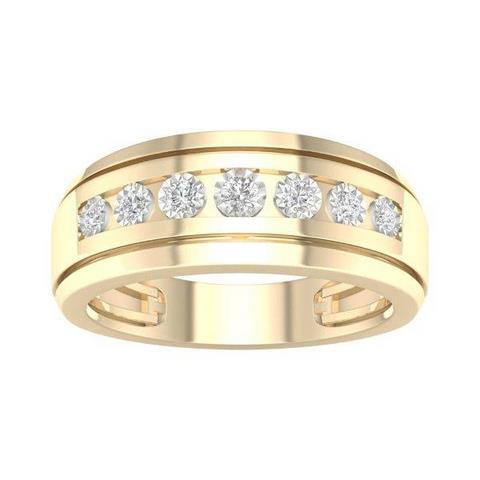 10KT 0.20CT D-MENS BANDS