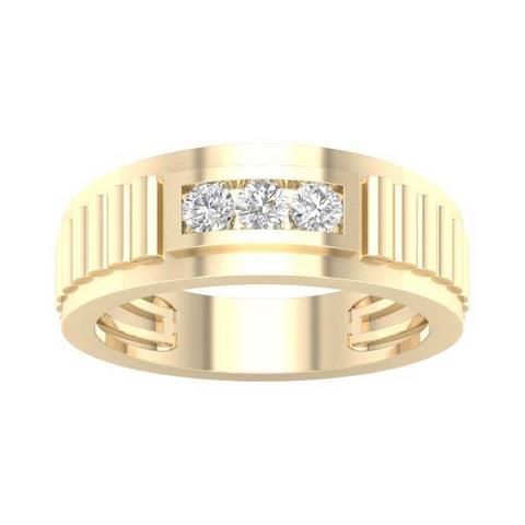 10KT 0.25CT D-MENS BANDS