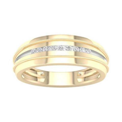10KT 0.10CT D-MENS BANDS