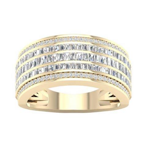 10KT 1.33CT D-MENS BANDS