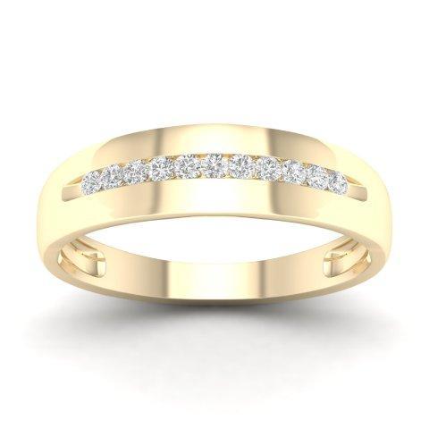 10K 0.16CT D-MENS BANDS