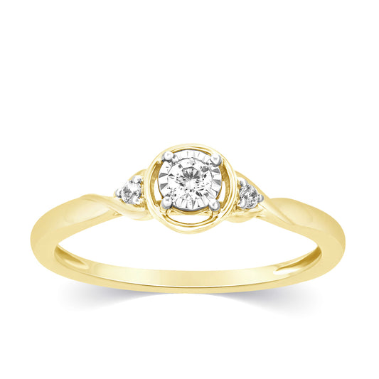 10K 0.10CT D-LADIES RINGS