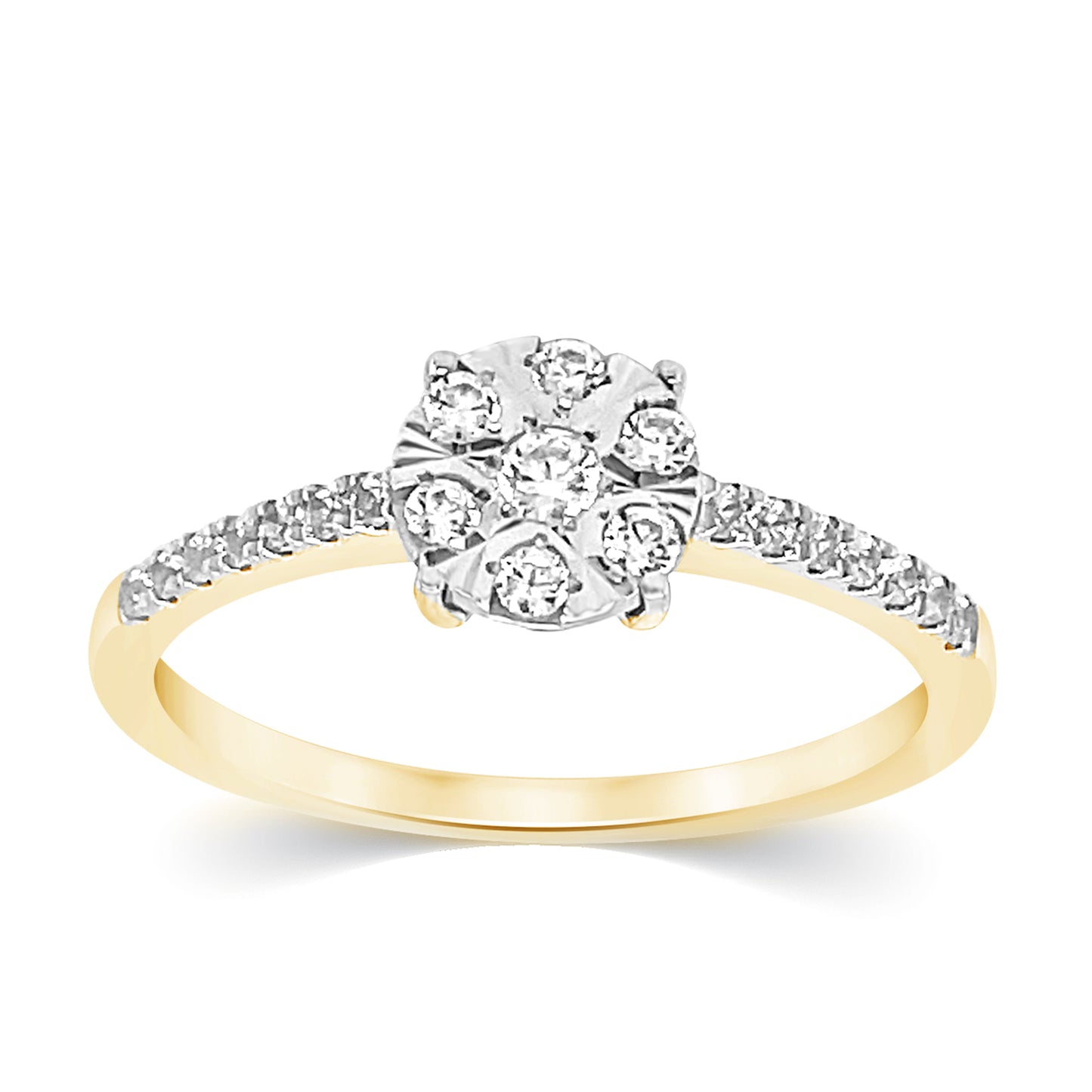 10K 0.27CT D-LADIES BANDS