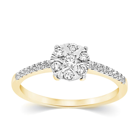10K 0.27CT D-LADIES BANDS