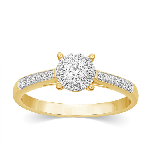 10K 0.33CT D-LADIES RINGS