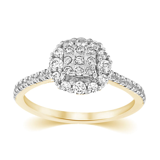10K 0.49-0.51CT D-LADIES RINGS