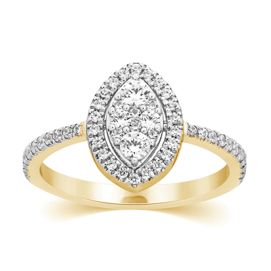 10K 0.52CT D-LADIES RINGS