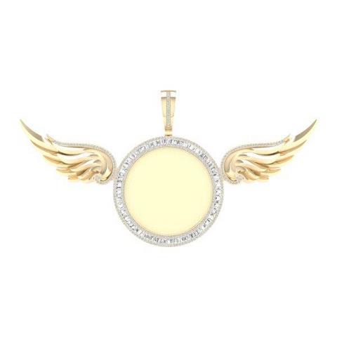 10K 2.00CT D-MEMORY PENDANTS "WINGS"