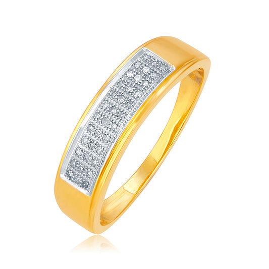 10K 0.12CT D-MENS BANDS