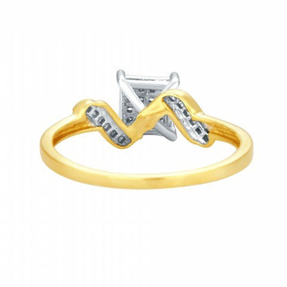 10K 0.09CT D-LADIES MICROPAVE RINGS