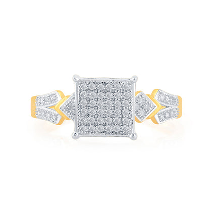 10K 0.17-0.19CT D-LADIES MICROPAVE RINGS