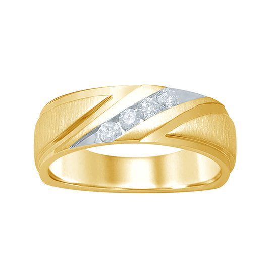 14K 0.24-0.30CT D-MENS BANDS