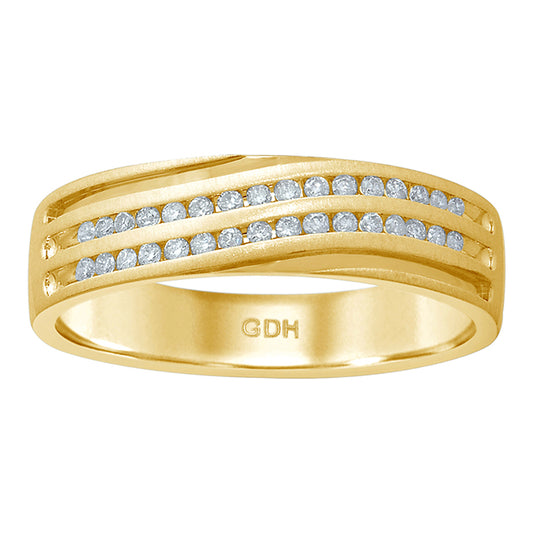 14K 0.23-0.26CT D-MENS BANDS
