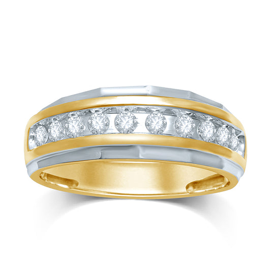 10K 0.23-0.26CT D-MENS BANDS RING