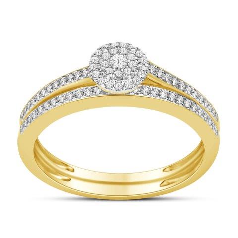 14K 0.21-0.25CT D-LADIES RINGS