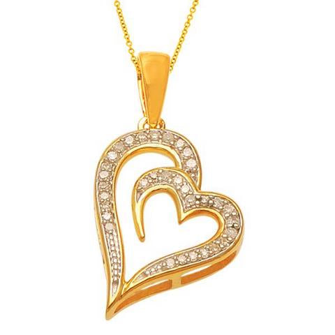 10K 0.10CT D-HEART CHARMS