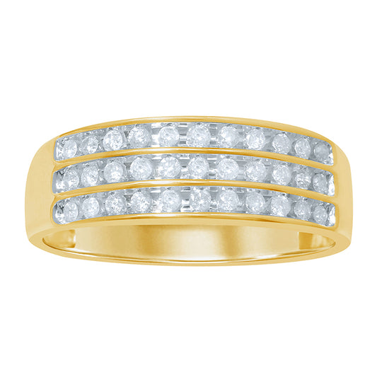 10K 0.46-0.50CT D-MENS BANDS