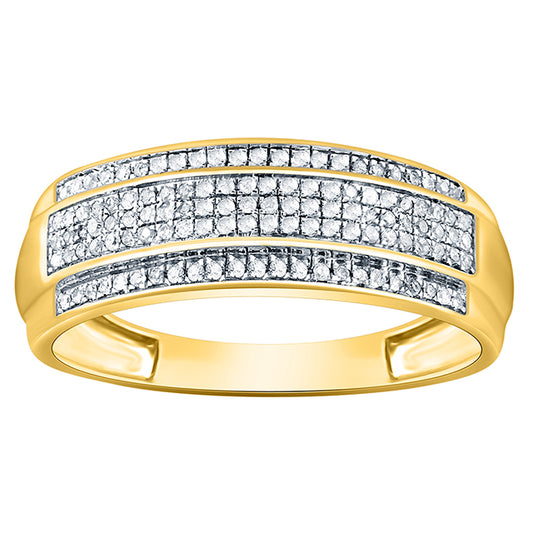 10K 0.17-0.28CT D-MENS BANDS