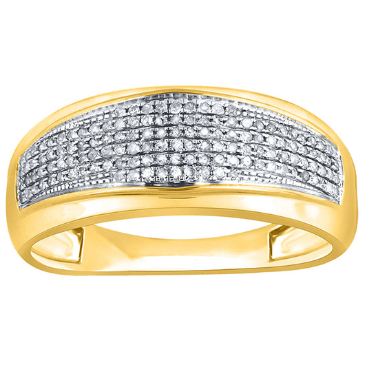 10K 0.18-0.32CT D-MENS BANDS