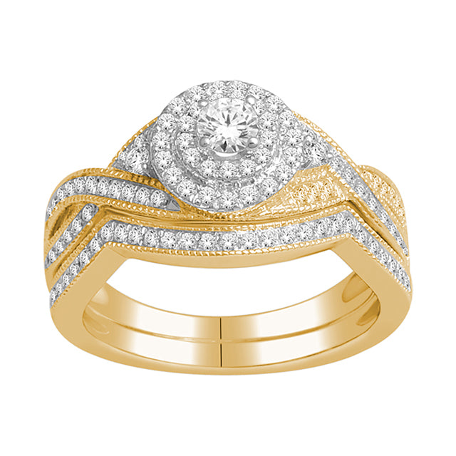 10K 0.75CT D-LADIES RINGS