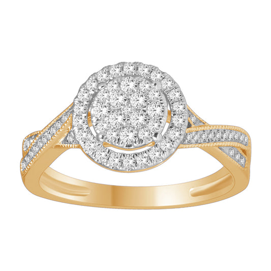 10K 0.40CT D-LADIES RINGS
