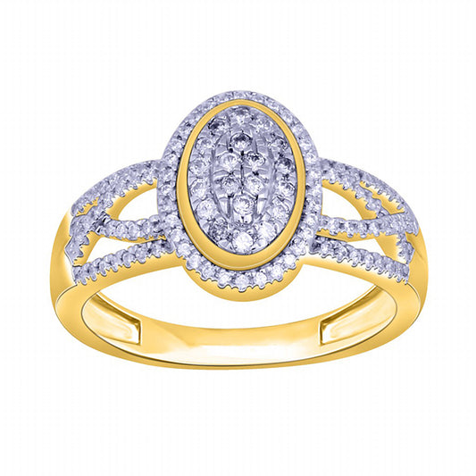 10K 0.30-0.32CT D-LADIES RINGS