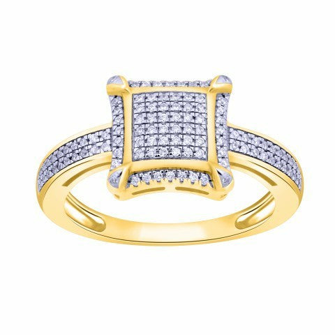 10K 0.22-0.25CT D-MICROPAVE RINGS