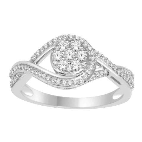 14K 0.33CT D-LADIES RINGS