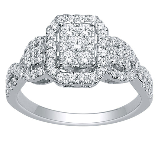 10K 0.75CT D-LADIES RINGS