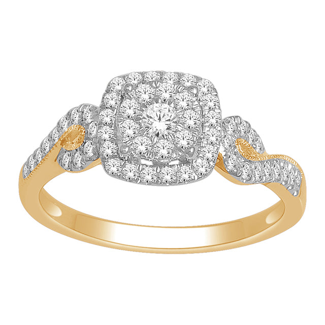 10K 0.50CT D LADIES RINGS