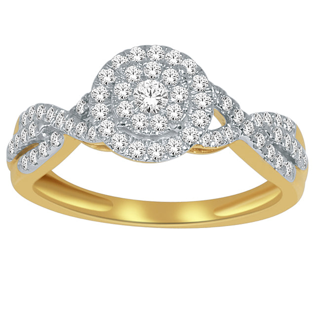 10K 0.50CT D-LADIES RINGS