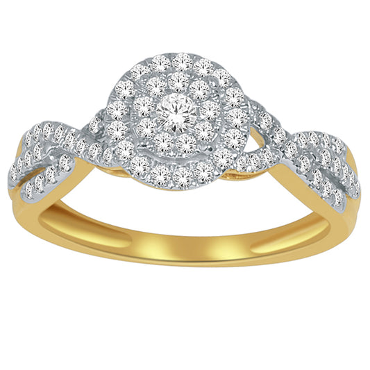 10K 0.50CT D-LADIES RINGS