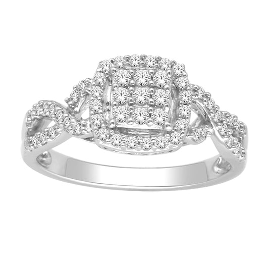10K 0.50CT D-LADIES RINGS