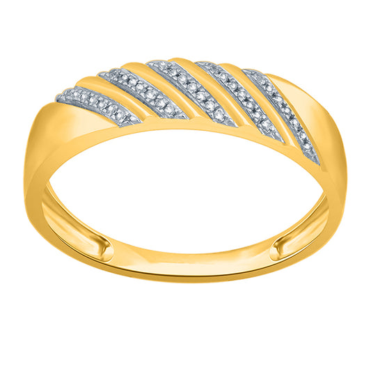 10K 0.07CT D-MENS BANDS