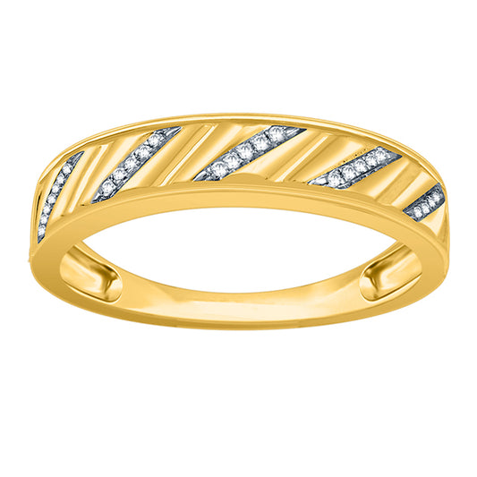 10K 0.05CT D-MENS BANDS