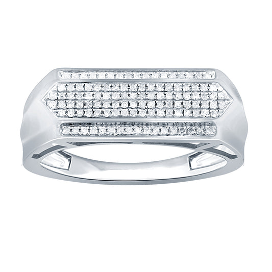 10K 0016-0.24CT D-MENS BANDS