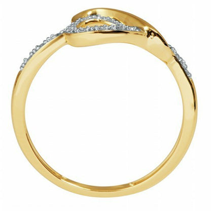 10K 0.04CT D-LADIES RINGS "HEART"