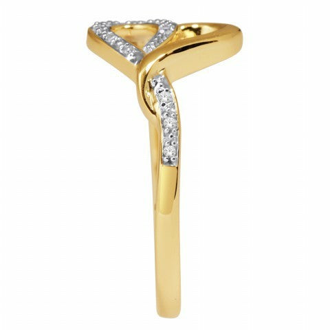 10K 0.04CT D-LADIES RINGS "HEART"