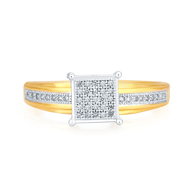 10K 0.15CT D-LADIES MICROPAVE RING